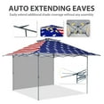 thumbnail image 4 of EAGLE PEAK 13x13 Pop up Outdoor Canopy Tent Instant Folding Shelter with One Privacy Curtain,American Flag, 4 of 9
