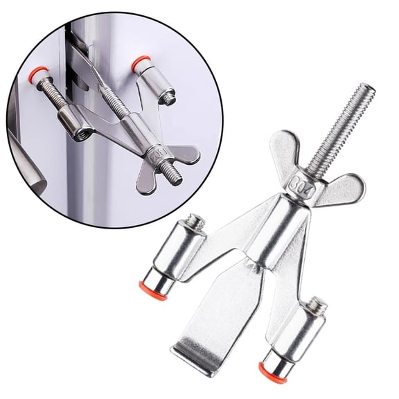 Portable Door Lock for Hotel & Home Security, Travel Door Jammer, Anti-Theft Door Stopper, Easy Install Door Reinforcement Device