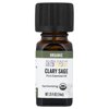 Aura Cacia Organic Essential Oil, Clary Sage, 0.25 Fl Oz