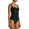 thumbnail image 4 of Gloria Vanderbilt Solid Princess Ruched Tankini Swimsuit Top, 4 of 6