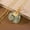 Green, variant on K-KED Jade Elephant Pendant Fashion Delicate Jewelry Necklace Chalcedony 925 Silver Natural-White