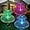 Multicolor, variant on Solar Garden Lights 3 Pack New Upgraded Solar Outdoor Lights Waterproof 7 Color Changing Double Jellyfish Dragonfly Solar Flower Lights for Garden Yard Pathway Party Wedding Birthday Decor