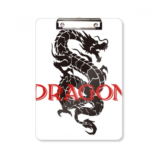 Animal Dragon Myth East West Clipboard Folder Writing Pad Backing Plate A4