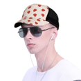 thumbnail image 4 of Picia Hand Drawn Strawberry Pattern Trucker Hat,Baseball Cap,Sun Protection Cap,Stylish Headwear,Leisure Cap,Outdoor Sports Cap, 4 of 7