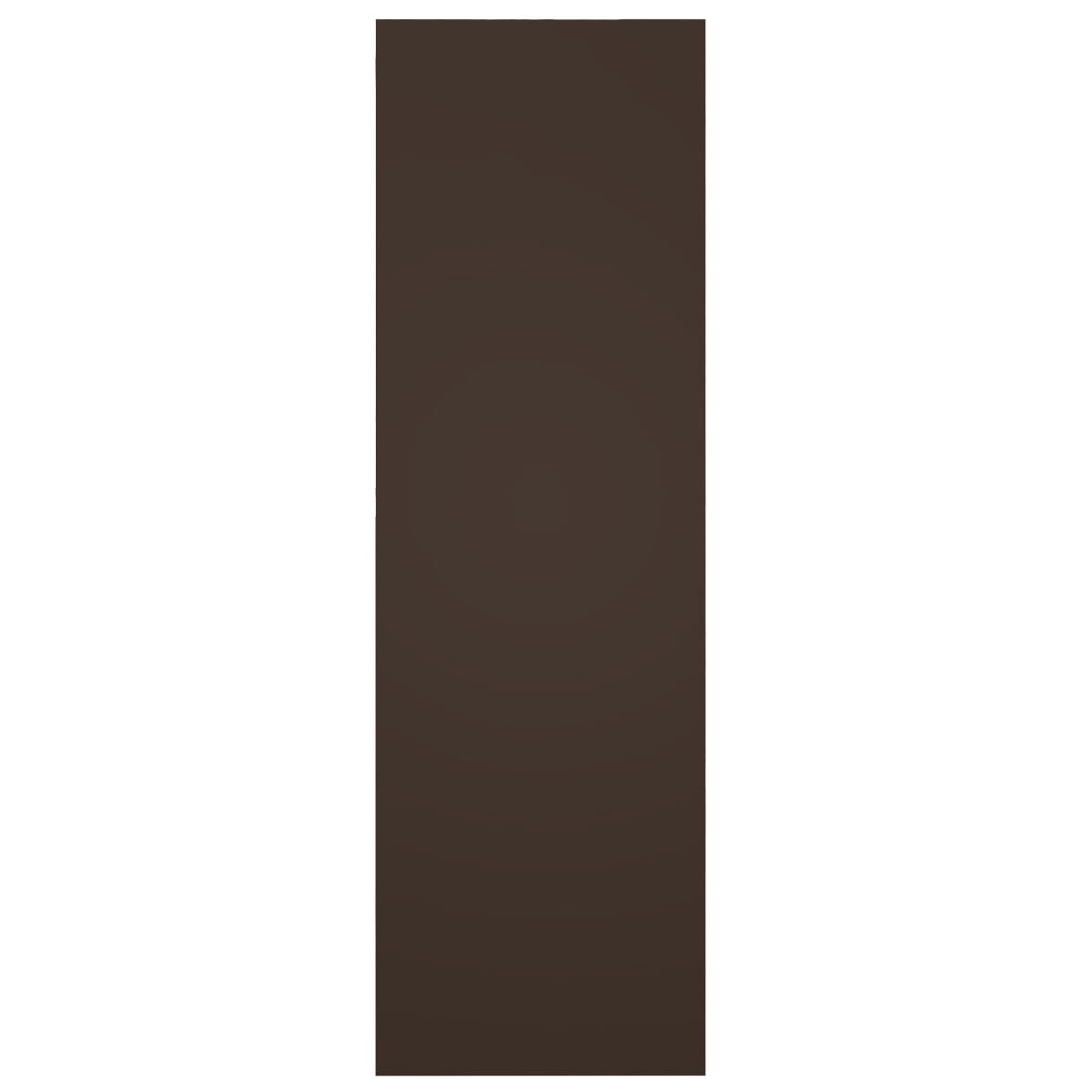 Ekena Millwork 18"W x 56"H True Fit PVC Horizontal Slat Framed Modern Style Fixed Mount Shutters, Raisin Brown (Per Pair - Hardware Not Included)
