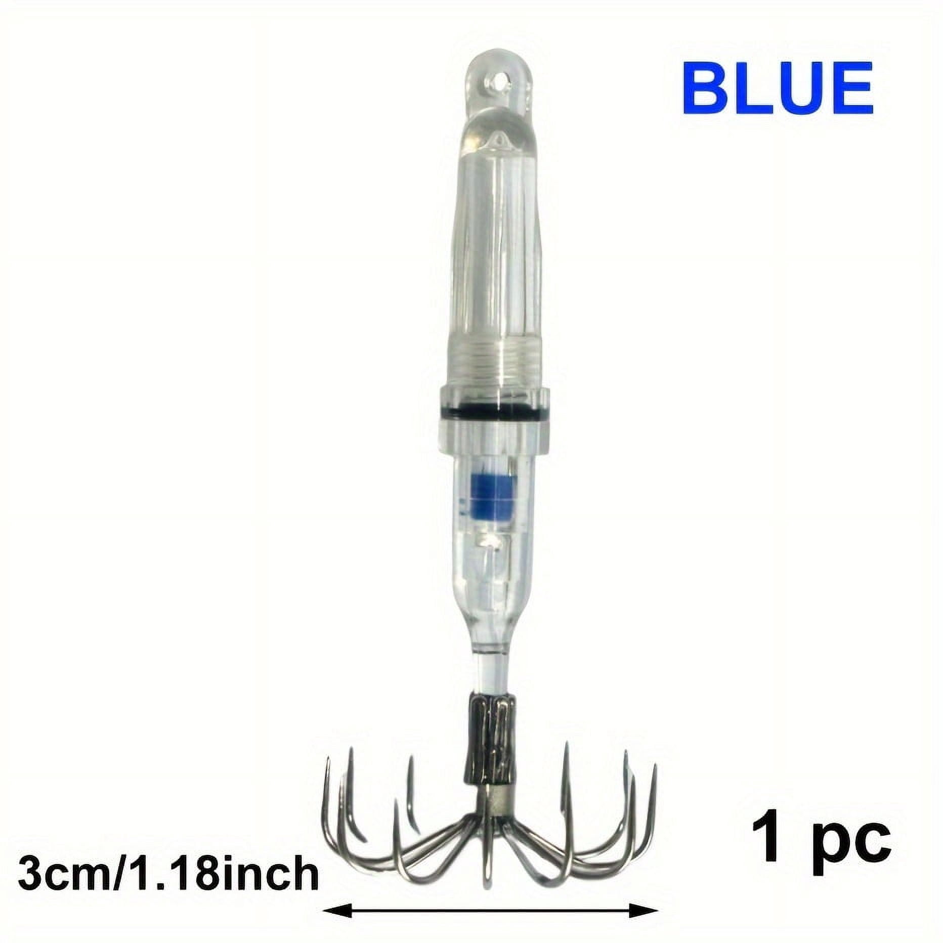 2pc, Squid Jig, Fishing Lure With Sharp Hook, Night Fishing Bait, 8cm/3.15inch Size, Fish Attracting Light