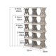 thumbnail image 2 of Zapatero sin montaje, plegable y ahorra espacio, organizador de zapatos vertical para dormitorio, entrada, armario, sala de estar, 2 of 7