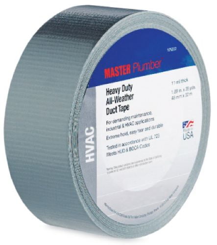 Master Plumber 1126785 1.89" x 35 Yard Contractor Maximum Duty HVAC Duct Tape - Quantity of 18