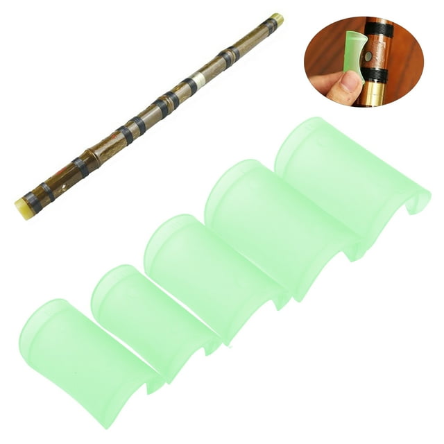 5Pcs Flute Membrane Protector Flute Membrane Accessories Flute Membrane Protector ABS Multiple Colour Economical Practical Traditional Chinese Instrument Accessories DM-01