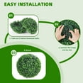thumbnail image 5 of TROPOW 2 Pcs Artificial Plant Topiary Balls Outdoor, 19" Faux Boxwood Balls Fake Green Plants Decorative Spheres for Front Porch Patio Garden Backyard Home Wedding Decor, 5 of 9
