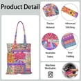 thumbnail image 2 of Sac en Toile Style Croquis Boho – Sac de Courses Tribal Réutilisable pour Femmes, 2 of 6
