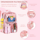 thumbnail image 4 of Mochila Transparente De Pvc Impermeable Escolar De Viaje Xtellar Rosa, 4 of 4