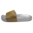 thumbnail image 3 of LAVRA Women's Glitter Rhinestone Slide Sparkle Bling Sandals, 3 of 4