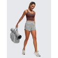thumbnail image 3 of Top Deportivo CRZ YOGA Butterluxe Cuello en V con Relleno Taupe M, 3 of 5