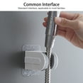 thumbnail image 5 of Command Hooks, - Qyaukm Large Wall Mount Strong Adhesive Waterproof Handheld Shower Holder Shower Head Holder for Shower Teens Shower Bathroom Shower, a Fixing Clip, 5 of 8