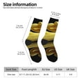 thumbnail image 4 of Goofa Yellow White-Lipped Pit Viper Printed Men's Crew Socks, Soft Durable Breathable Moisture-Wicking with Odor Control Cotton socks, 4 of 9