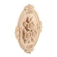 thumbnail image 4 of Adorno de Madera Retro Apliques Talla para Puerta Gabinete DecoracióN Muebles (13X9Cm), 4 of 11