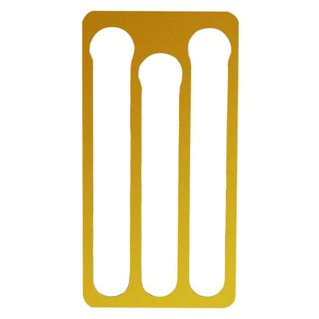 Estantes para cápsulas de café con capacidad vertical y horizontal para 17 cápsulas. Oro