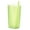Green, variant on Training Cup With Straw 12.2oz/12.8oz Plastic Cup with Built in Straw - Sippy Cup For Kids & Smoothie Cup