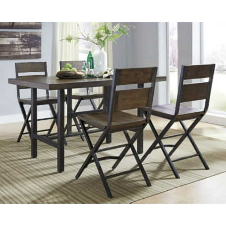 Signature Design by Ashley Casual Kavara Counter Height Dining Table Medium Brown