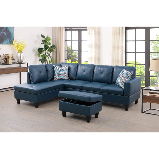 Ponliving Furniture 3Pieces Living Room Sofa Set