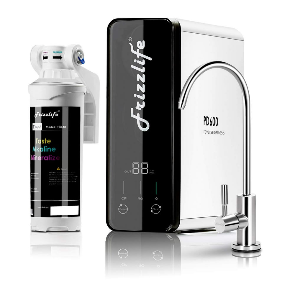 Frizzlife 600G Tankless RO Reverse Osmosis Water Filter System Alkaline