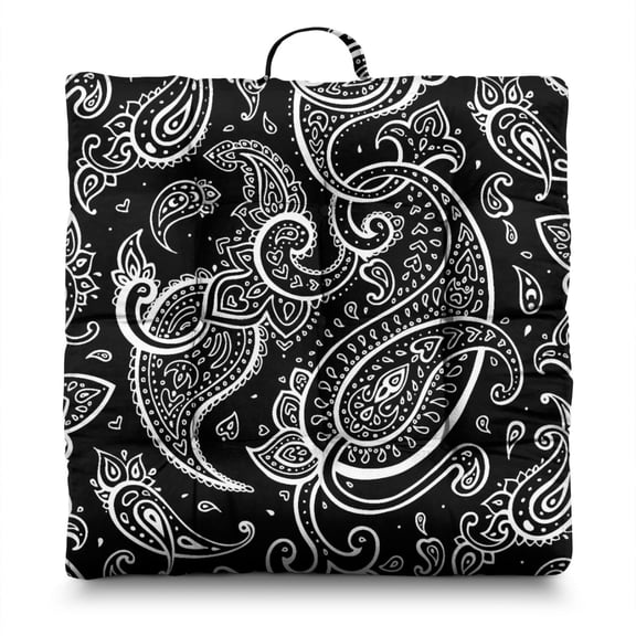 Retro Ethnic Decorative Meditation Pillow - Soft Skin-Friendly Zabuton Floor Cushion for Yoga & Relaxation