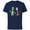 Navy, variant on Disney and Pixar’s Forky and Karen - Short Sleeve Cotton T-Shirt for Adults - Customized-Black