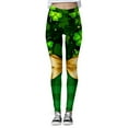 thumbnail image 4 of MKLEKYY Leggings deportivos para mujer Leggings para mujer Leggings de entrenamiento Pantalones de bloque de color con estampado de día de San Valentín Leggings suaves y elásticos, 4 of 4