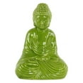 thumbnail image 3 of Saltoro Sherpi Buddha Figurine with Rounded Ushnisha in Dhyana Mudra - Orange -, 3 of 4