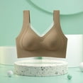 thumbnail image 5 of Wycnly Bras for Women,Womens Sports Bras,Womens Wireless Bras Breathable Comfort Knitted Ribbed Wirefree Seamless Bralettes Ladies Full Coverage Push up Bra Underwear, 5 of 6
