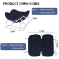 thumbnail image 2 of Outdoor Rocking Chair Cushions 6.3" Thick, Waterproof Papasan Chair Cushion, Fade-Resistant Patio Egg Lounge Chair Cushions for Indoor Outdoor Garden, Porch, Balcony, 2 of 6