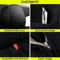 thumbnail image 6 of AOMSAZTO Fit Honda Pilot 2005-2016 Faux Leather Car Seat Cover 5-seat Full Set,Compatible Airbag Fit For Split Back Seat Headrest, 6 of 10