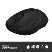 Logitech M185 Wireless Mouse, 2.4GHz with USB Mini Receiver, 12-Month Battery Life, 1000 DPI Optical Tracking, Ambidextrous PC/Mac/Laptop