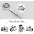 thumbnail image 2 of Shut Off Valve Shower Head Brass Head Valve Water Saving Fluid Control for Bidet Sprayer G1/2, 2 of 5