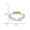 thumbnail image 2 of Bague en Citrine Jaune 1/7 Carat (ctw) en Or Blanc 14 Carats, 2 of 3