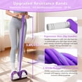 thumbnail image 5 of Pedal Resistance Band with Handle – 6-Tubes Exercise Bands for Home Gym, Full Body Training(Blue), 5 of 14