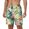 thumbnail image 2 of Fotbe Tropical Flowers Men’s Swim Trunks Quick Dry Swim Shorts Board Shorts with Mesh Lining-XX-Large, 2 of 9