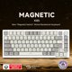 thumbnail image 3 of [English Business Grey] Attack Shark K85 e-Sports teclado con eje magnético personalizado PBT keycap modo RT 68 teclas RGB recorrido tecla ajustable (Business Gray), 3 of 9