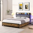 thumbnail image 2 of Full Size Platform Bed Frame | Featuring Charging Outlets, LED Lights and Ample Storage | Meet Your Charging and Storage Needs, 2 of 2