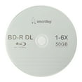 thumbnail image 3 of Smartbuy 100-disc 50gb 6x Blu-ray Bd-r Dl Dual Layer Double Layer Logo Top Surface Blank Data Video Recordable Media Dis, 3 of 5