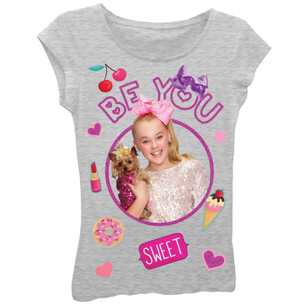 JoJo Siwa Nickelodeon JoJo Siwa Glitter Graphic TShirt (Little Girls