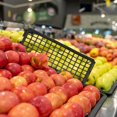 thumbnail image 4 of FONDOTIN 4Pcs Supermarket Fresh Food Rack Black L Shaped Fruit Display Guardrail Organizer, 4 of 6
