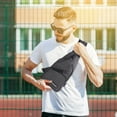 thumbnail image 5 of Lilgiuy Men's Canvas USB Charging Chest Bag Backpack Men's Korean Version Casual Men's And Women's Chest Shoulder Messenger Bag Fall Fashion for 2022 Spring Winter, 5 of 5