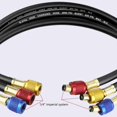 thumbnail image 5 of Manifolds Gauges Hose with Valves Tension Hose, HVAC Refrigeration Charging Hoses for HVAC R12 R502 R22, 5 of 5