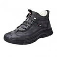 thumbnail image 4 of Botas de nieve de invierno para hombre, botas cortas de invierno para mochilero, deportes, senderismo Gris Talla 39 Yuyangstore Botas de nieve de invierno, 4 of 8