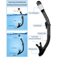 thumbnail image 2 of Gintenco Snorkel Set for Adult,4 in 1 Snorkel Set with Panoramic View,snorkeling gear for adults,Snorkeling and Travel Bag for Swimming BK-L, 2 of 7