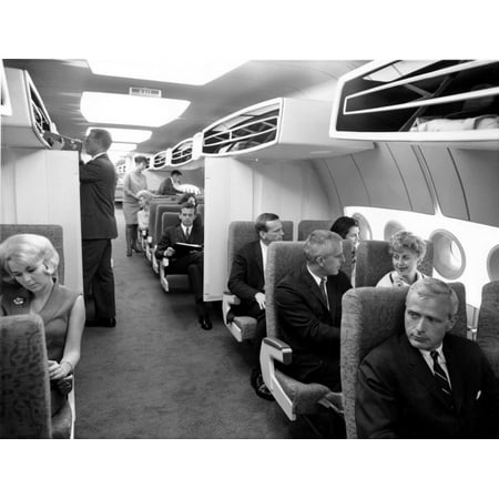 Interior Collection - Boeing Supersonic Airplane- Interior Of The Plane 1950 - Cpl ArchivesEverett Collection History
