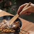 thumbnail image 2 of Wood Tableware Spatulas Kitchen Gadgets Triangular Cooking Spatula -L, 2 of 5