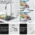 thumbnail image 6 of 22 x 18''Drop in Kitchen Sink Stainless Steel 9"Single Bowl Brushed Kitchen Sink, 6 of 25